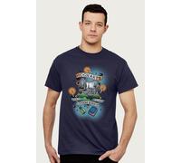 Harry Potter Men's Hogwarts Draco Dormiens Nunquam Titilland us T-Shirt in Navy | Size: Large Harry Potter Navy L