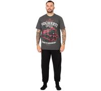 Harry Potter Men's Hogwarts Express Short Sleeve Long Leg Pyjama Set | Mens in Grey | Size: Small Harry Potter Grey S