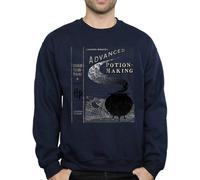 Harry Potter Men's Hufflepuff Quidditch Team Captain Sweatshirt in Navy | Size: XL Harry Potter Navy XL