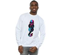 Harry Potter Men's Neon Dark Mark Sweatshirt White XXX-Large