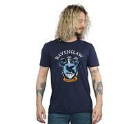 Harry Potter Men's Ravenclaw Crest T-Shirt Navy Blue XX-Large