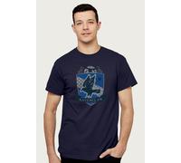 Harry Potter Men's Ravenclaw Quidditch Distressed Shield T-Shirt in Navy | Size: Large Harry Potter Navy L
