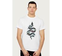 Harry Potter Men's Serpent Of Slytherin Ambition Cunning Pride T-Shirt in White | Size: Medium Harry Potter White M