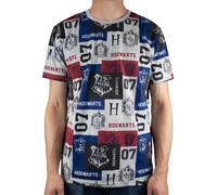 Harry Potter Men's Short Sleeved T-Shirt (Adult Grey) in Grey | Size: Small Harry Potter Grey S