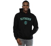 (M, Black) Harry Potter Mens Slytherin Crest Hoodie