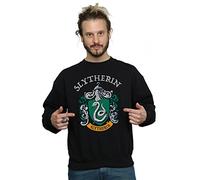 Harry Potter Men's Slytherin Crest Sweatshirt Black XXX-Large