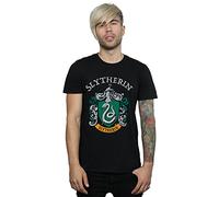 Harry Potter Men's Slytherin Crest T-Shirt Black X-Large