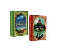 Harry Potter Mina Lima Edition Series Collection 2 Books Set by J.K. Rowling (The Chamber of Secrets and the Philosopher’s Stone)