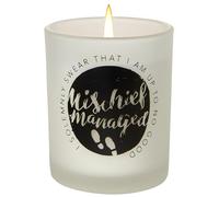Harry Potter: "Mischief Managed" Glass Votive Candle