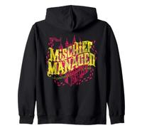 Harry Potter Mischief Managed Text Overlay Zip Hoodie