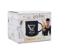 Harry Potter Mug - 430ml - Magical - Work Mug Mugs for Adults Cup - Enamel Mug, Black