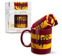 Harry Potter Mug and Sock Gift Set Premium Gifts Gryffindor-Themed Merchandise Cup (0.33 L) + Cotton-Polyester Socks (One Size Fits Most/UK 3-6.5