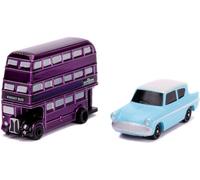Harry Potter - Nano Hollywood Rides - 1959 Ford Anglia & Knight Bus Die-Cast 2-P