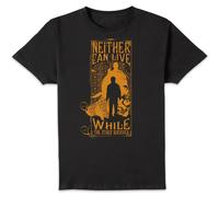 Harry Potter Neither Can Live Men's T-Shirt - Black | Size: Medium Harry Potter Black M
