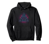 Harry Potter Neon Deathly Hallows Pullover Hoodie