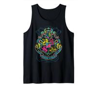 Harry Potter Neon Hogwarts Crest Tank Top