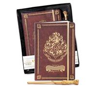 Harry Potter Notebook & Wand Pen Gift Set | A5 Hogwarts Book Stationery with Magic Black Ink | Harry Potter Gift for Girls, Boys, Men & Women One Size