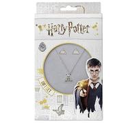 Harry Potter Official Deathly Hallows Necklace and Earrings Gift Set by The Carat Shop