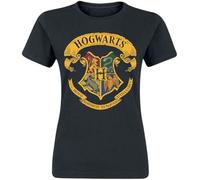 Harry Potter Official Licensed Woman's Hogwarts House Crests Fitted T-Shirt
