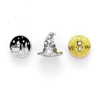 HARRY POTTER Official Set of 3 Spacer Beads - Hogwarts Castle, Sorting Hat, & Time Turner