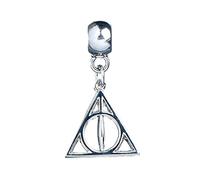 Harry Potter Official Silver Plated Deathly Hallows Symbol Slider Bracelet Charm