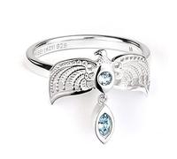 Women's Harry Potter Sterling Silver Diadem Ring Embellished With Crystals Size M