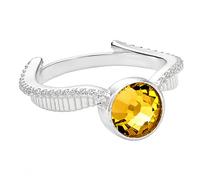 Harry Potter Official Sterling Silver Golden Snitch Crystal Ring by The Carat Shop