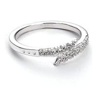 Harry Potter Official Sterling Silver Lightning Bolt Ring - Size Medium by The Carat Shop