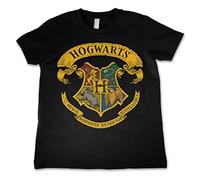 Harry Potter Officially Licensed Hogwarts Crest Kids T-Shirt - Black 11/12 Years