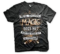 Harry Potter Officially Licensed Magic Big & Tall Mens T-Shirt (Black), 5X-Large