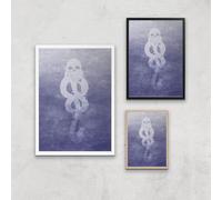 Harry Potter Ombré Death Eater Giclee Art Print - A2 - Print Only