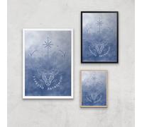 Harry Potter Ombré Expecto Patronum Giclee Art Print - A3 - Black Frame