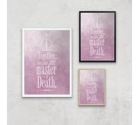 Harry Potter Ombré One Master Giclee Art Print - A4 - Black Frame