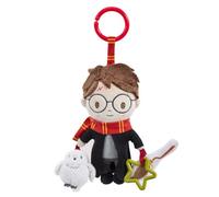 Harry Potter On the Go Activity Toy - Clip-on Pram and Pushchair Newborn Baby Toy with Crinkle Broomstick & Squeaky Owl - Sensory Harry Potter Toy for Babies, Buggy Attachment for Playtime Adventures