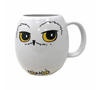 Harry Potter Oval Ceramic Mug with Hedwig The Owl in Presentation Box - Merchandise, 1 Count (Pack of 1)