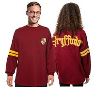 Harry Potter Oversized Sweatshirt | Hogwarts House Sweater Designs | Adults 100% Cotton Varsity Jumper | Mens & Women (UK, Alpha, L, Regular, Regular, Gryffindor)
