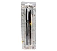 Harry Potter Wand and Broom Pen and Pencil Stationery Set
