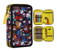 Harry Potter Pencil Case, Filled Pencil Cases School Supplies, Coloured Pencils Pencil Sharpener Colouring Pens Ruler Eraser Pen, Harry Potter Gifts