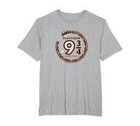 Harry Potter Platform 9 3/4 Hogwart Railways T-Shirt, Men's Big and Tall, Heather Grey, 6X Tall