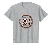 Harry Potter Platform 9 3/4 Hogwart Railways T-Shirt, Youth, Heather Grey, 4T