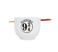 Harry Potter Platform 9 3/4 Japanese Ceramic Dinnerware Set | Includes 20-Ounce Ramen Noodle Bowl and Wooden Chopsticks