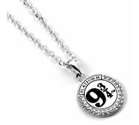 Harry Potter Platform 9 3/4 Necklace 925 Sterling Silver Crystals Official