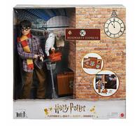 HARRY POTTER, PLATFORM 9 3/4 PLAY SET, ACTION FIGURE HEIGHT 26 Cm, OWL HEDWIG