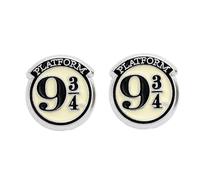 Harry Potter Platform 9 3/4 Silver Plated Stud Earrings