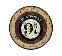 Harry Potter Platform 9 3/4 Wall Clock Cream/brown (One Size)