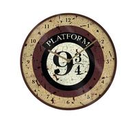 Harry Potter Platform 9 3 4 Wall Clock In Cream Cream One Size