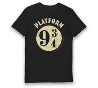 Harry Potter Platform 9 and 3/4 T-Shirt Black-M