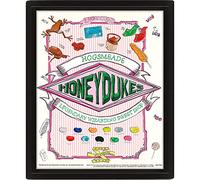 Harry Potter Poster 3D Lenticular Poster in Box Frame (Honeydukes Design) Framed Wall Art 25cm x 20cm x 1.5cm - Official Merchandise