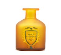 Half Moon Bay | Harry Potter Hufflepuff Flower Vase | Glass Vases For Flowers | Harry Potter Room Decor & Harry Potter Decor | Yellow Vase For Flowers | Harry Potter Gifts For Girls | Hufflepuff Gifts