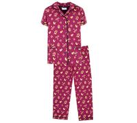 Harry Potter - Pyjama Set For Kids, Age 12/13 - Short Sleeve Pyjama Top & Long Trousers Set - 100% Cotton - Official Merchandise - Gryffindor Red, Burgandy